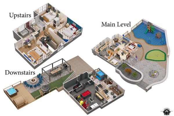 3D Combined Labeled 3D Combined Labeled